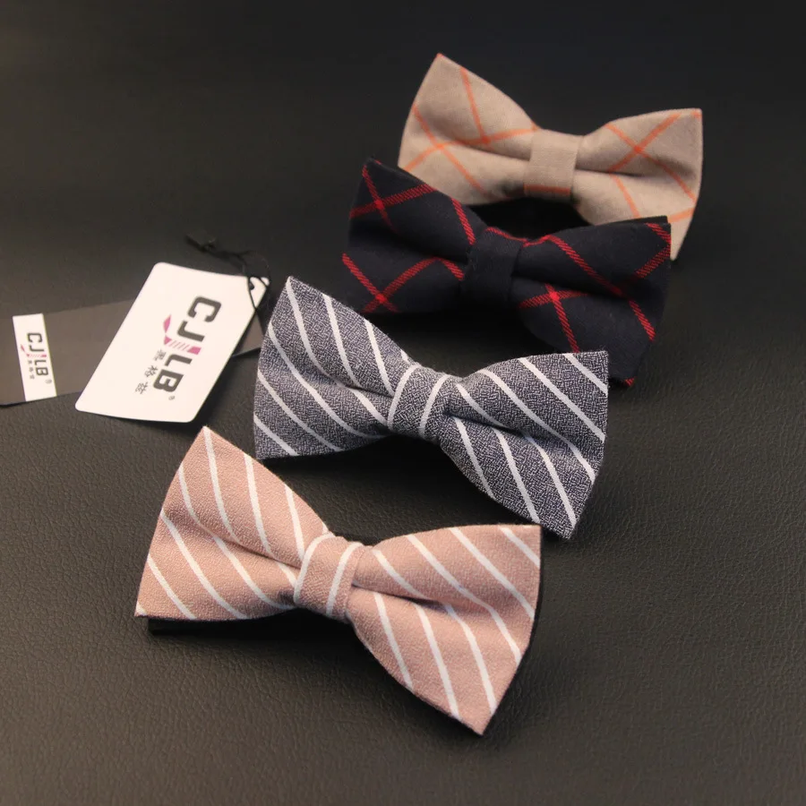 Хлопковый полосатый галстук-бабочка в клетку мужские костюмы хлопчатобумажный галстук-бабочка для свадьбы галстук-бабочка в клетку для мужчин полосатые галстуки для шеи Slim Masculina