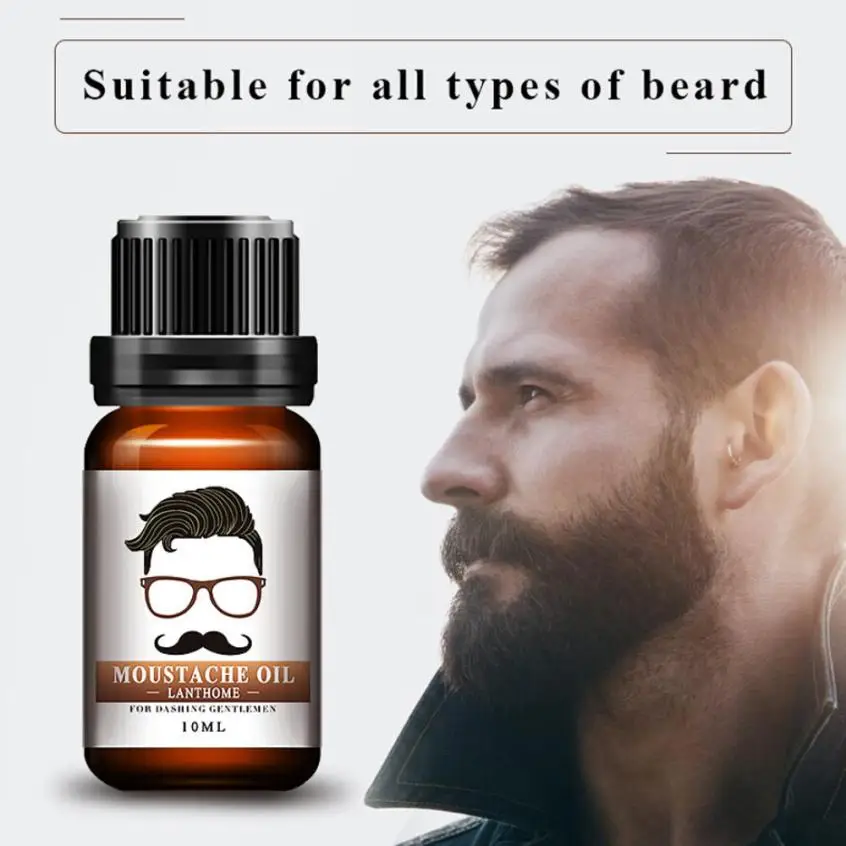 10ml Beard Essential Oil Moustache Styling Moisturizing Smoothing