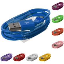 100 шт много аксессуаров Связки Цвет Круглый Micro USB кабель для зарядного устройства провод для Samsung 3.3Ft