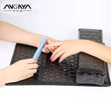 Angnya 1 набор из искусственной кожи моющиеся для маникюра подушка для отдыха подлокотник подушка держатель и Pad маникюрный салон наборы многоцветный A056