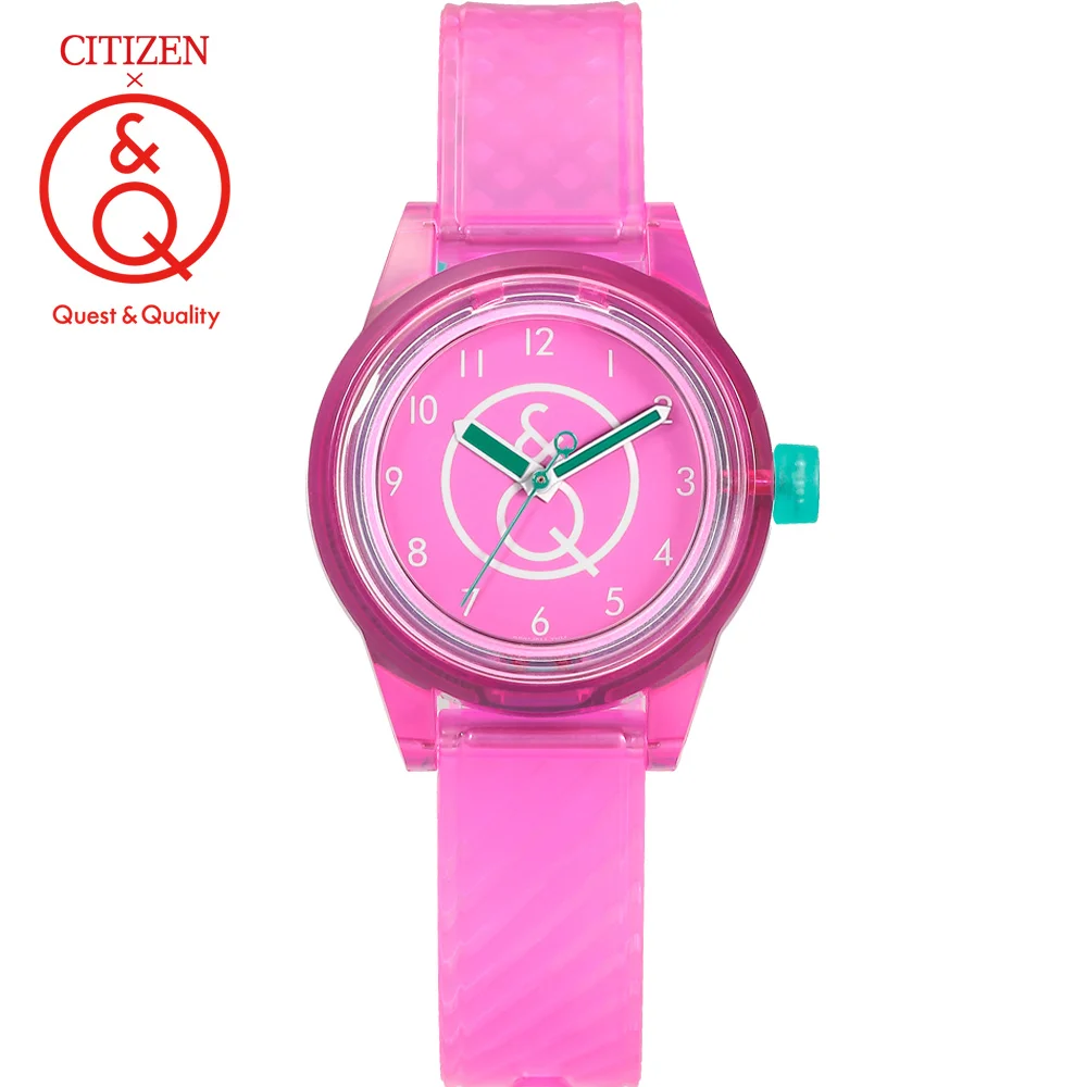 Citizen Q& Q часы для женщин Женские Подарочные часы Топ люксовый бренд водонепроницаемые спортивные Кварцевые солнечные нейтральные часы для женщин часы relogio - Цвет: RP01J011Y