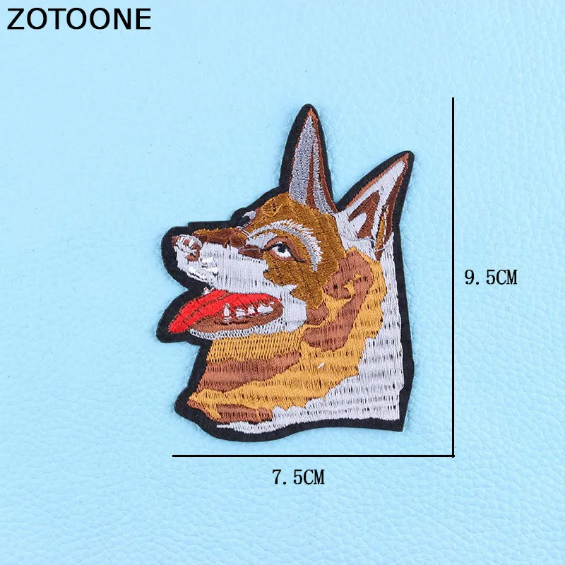 ZOTOONE крутой волк Собака Тигр велосипед Parches вышивка железные нашивки для одежды животные полосатые наклейки для поделок аппликация значок C - Цвет: 952
