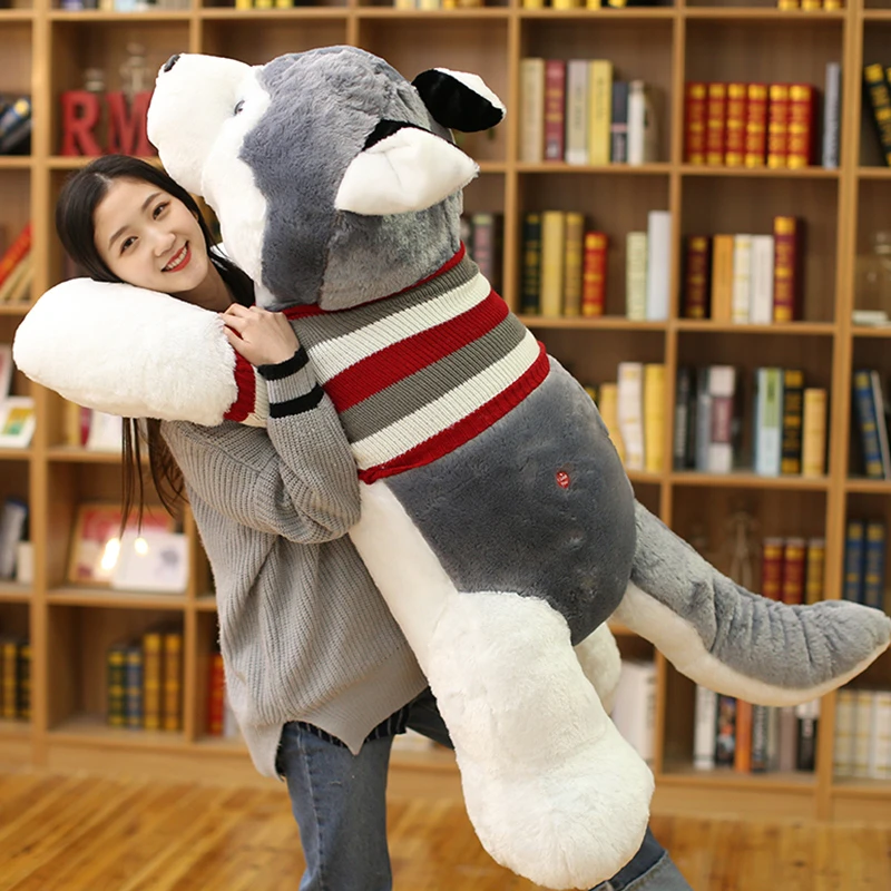 jumbo stuffed husky