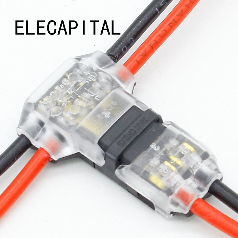 3 Pin conector de cableado de alambre compacto universal bloque terminal de conductor 20 un