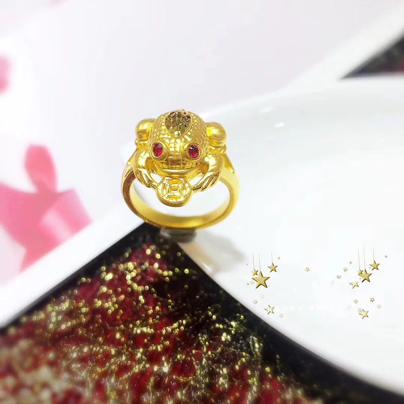 JYX 24K Pure Gold Ring Real AU 999 Solid Gold Rings Elegant Shiny Beautiful Upscale Trendy Classic Jewelry Hot Sell New