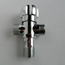 Трехходовой угловой клапан один вход два унитаза угловой клапан