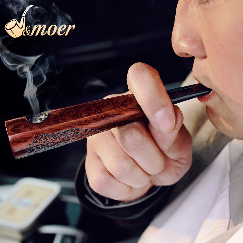 2018 NEW Gentlemens Cigar pipe Ebont wood Tobacco pipe New Creative