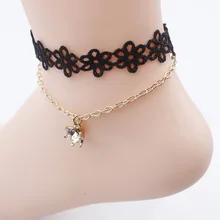 NEW handmade black vintage lace women s anklets DIY belt gift women accessories Gothic party