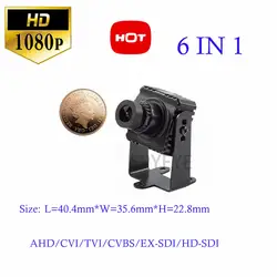 3,6 мм объектив 1/3 "Panasonic CMOS Starlight 1080 P 2.1MP Full HD/AHD/TVI/CVI/ CVBS-1Vp-p/HD-SDI/EX-SDI 6 в 1 Мини Камера