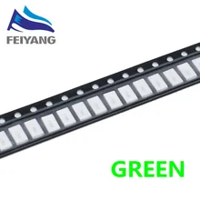 100 шт. 5730/5630 SMD Зеленый светодиодный светильник светодиод SMD светодиодный 5730 зеленый поверхностный монтаж светодиодный 520-575NM 2,0-3,6 V Ultra Birght светодиодный