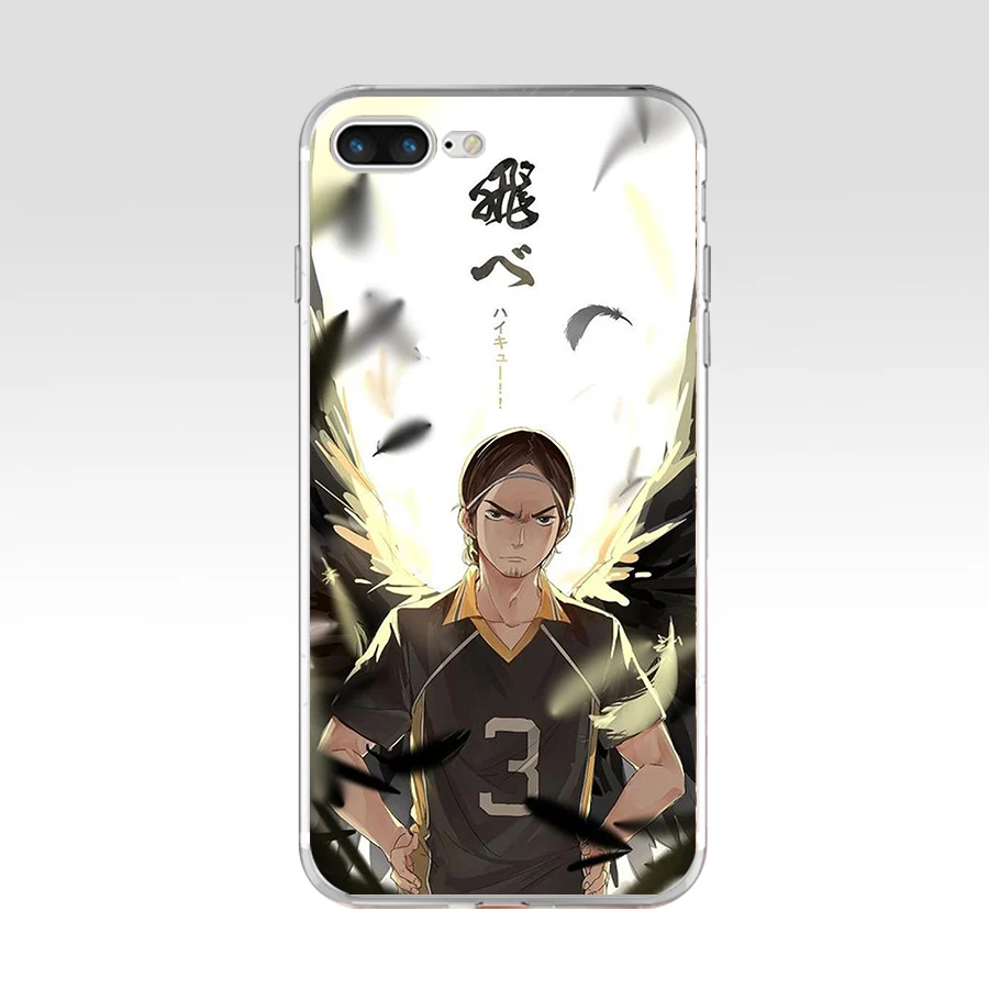 240AQ Haikyuu Fly Мягкий ТПУ силиконовый чехол для Apple iPhone 6 6s 7 8 plus чехол|Бамперы| |
