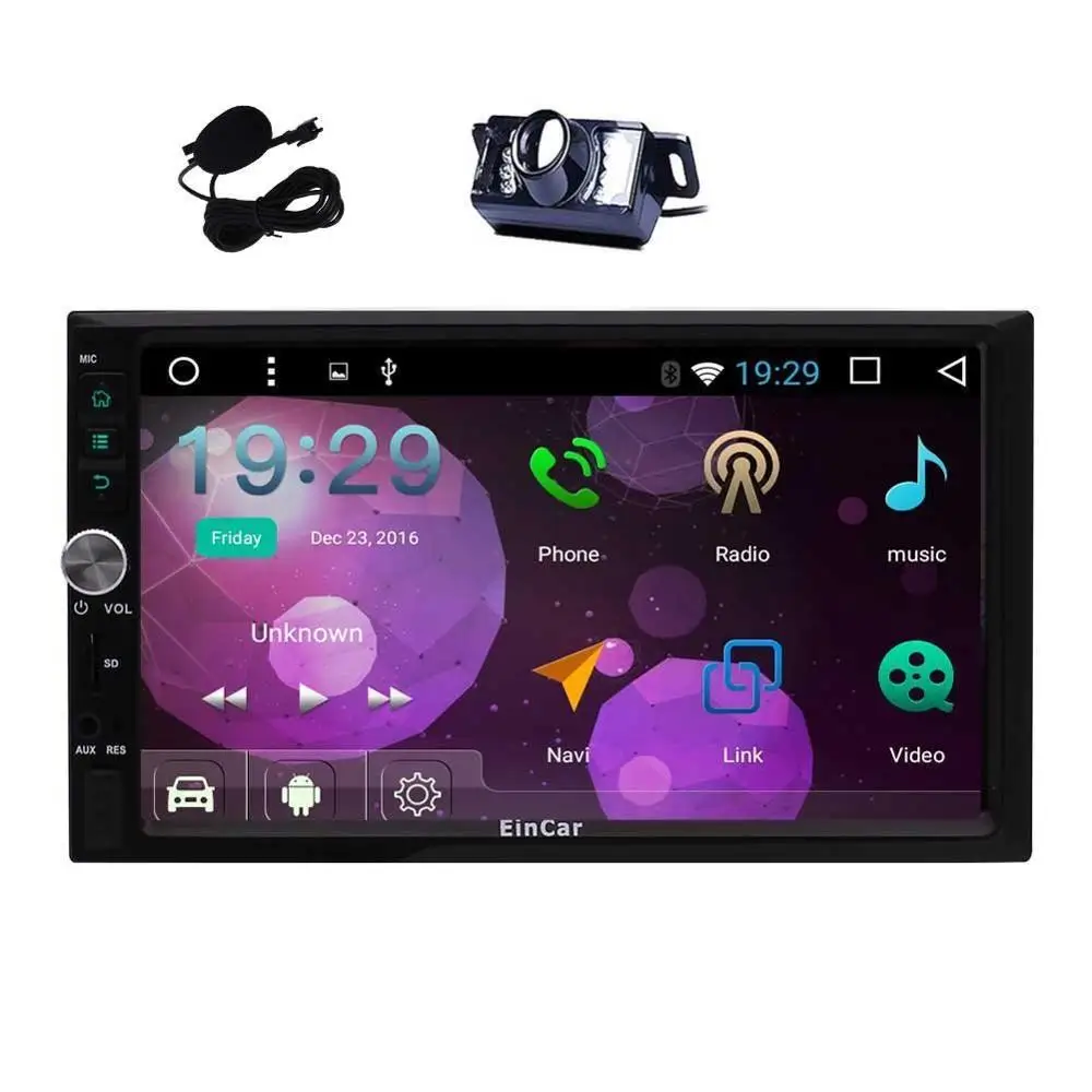 2 Din Android 6.0 Car Stereo Navigation multimedia tape recorder Headunit GPS Radio Receiver WiFi Mirrorlink External Micro | Автомобили и