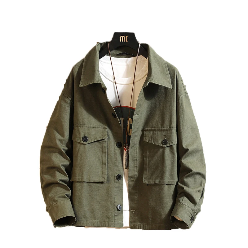 Mens bomber jackets 2019 Hot Sell Spring Cargo Jacket Men Army Cotton Male outerwear Brand Clothing Mens jackets student Coat