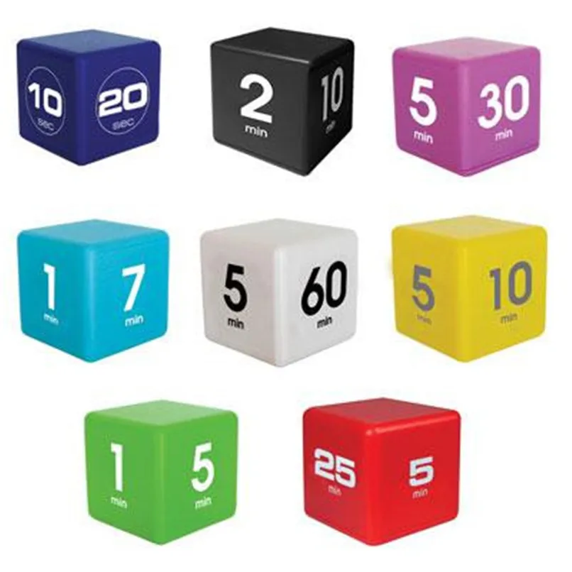 6Pcs Digital Dice Electronic Timer Reminder Christmas Balls Baubles Party Xmas Tree Decorations Hanging Ornament Decor #2N23