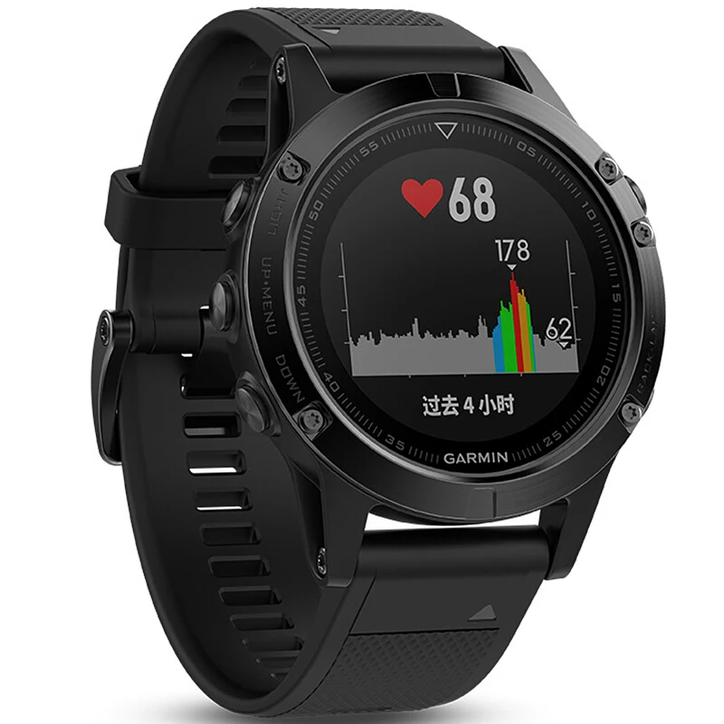GARMIN Fenix 5 Премиум мультиспортивные GPS часы с пульсом на запястье сапфир DLC|Цифровые