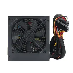 Fit PC питание ATX компьютер PSU 500 Вт SATA 24-PIN 12 см бесшумный вентилятор системы охлаждения короткого замыкания