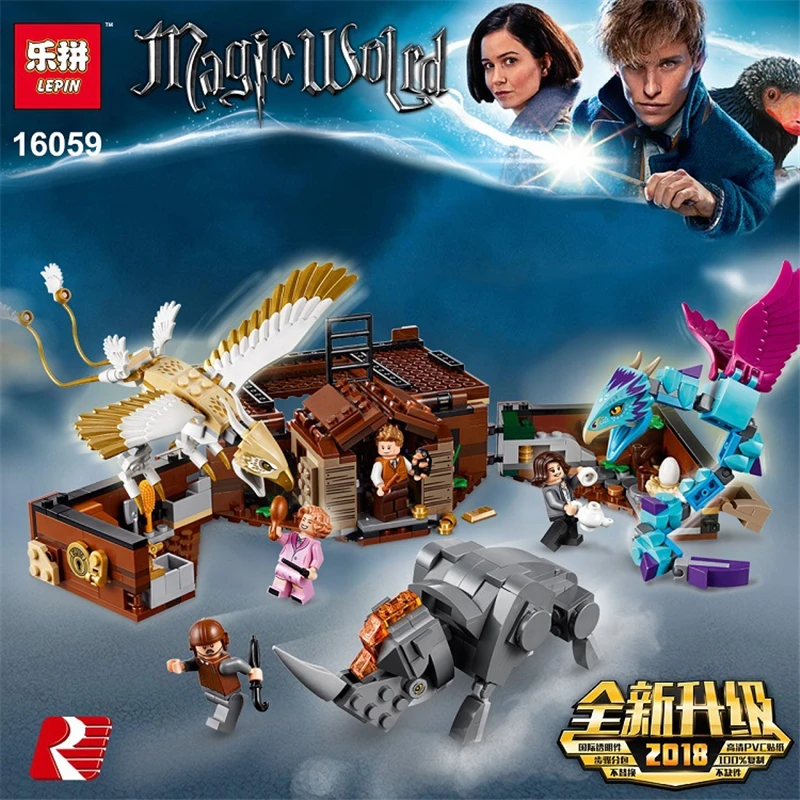 New fit Harry Potter Fantastic Beasts legoing Hogwarts Great Wall Set Model Building Blocks House Kids Toys Christmas Gifts | Игрушки и