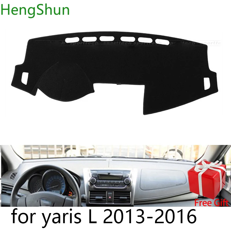 For Toyota yaris L 2013 2014 2015 2019 Car Styling Dash Mat Dashmat Dashboard Sticker Cover