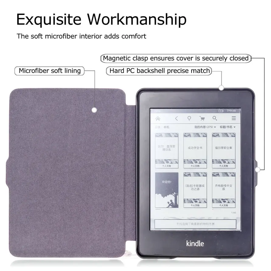 Для Amazon Kindle Paperwhite (подходит для 5 го/6 го/7 го поколения не подходит 2018 10 поколения)