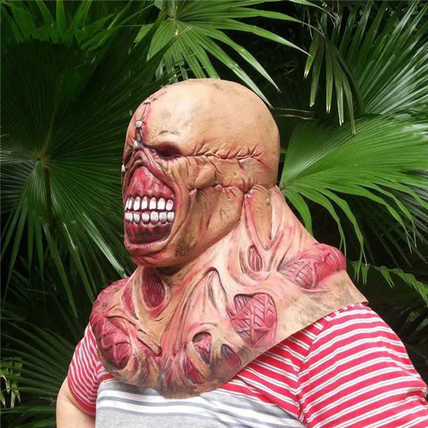 Nemesis Mask Rubber Virus Vallain Scary Halloween Party Costume Dress up Gifts - 6