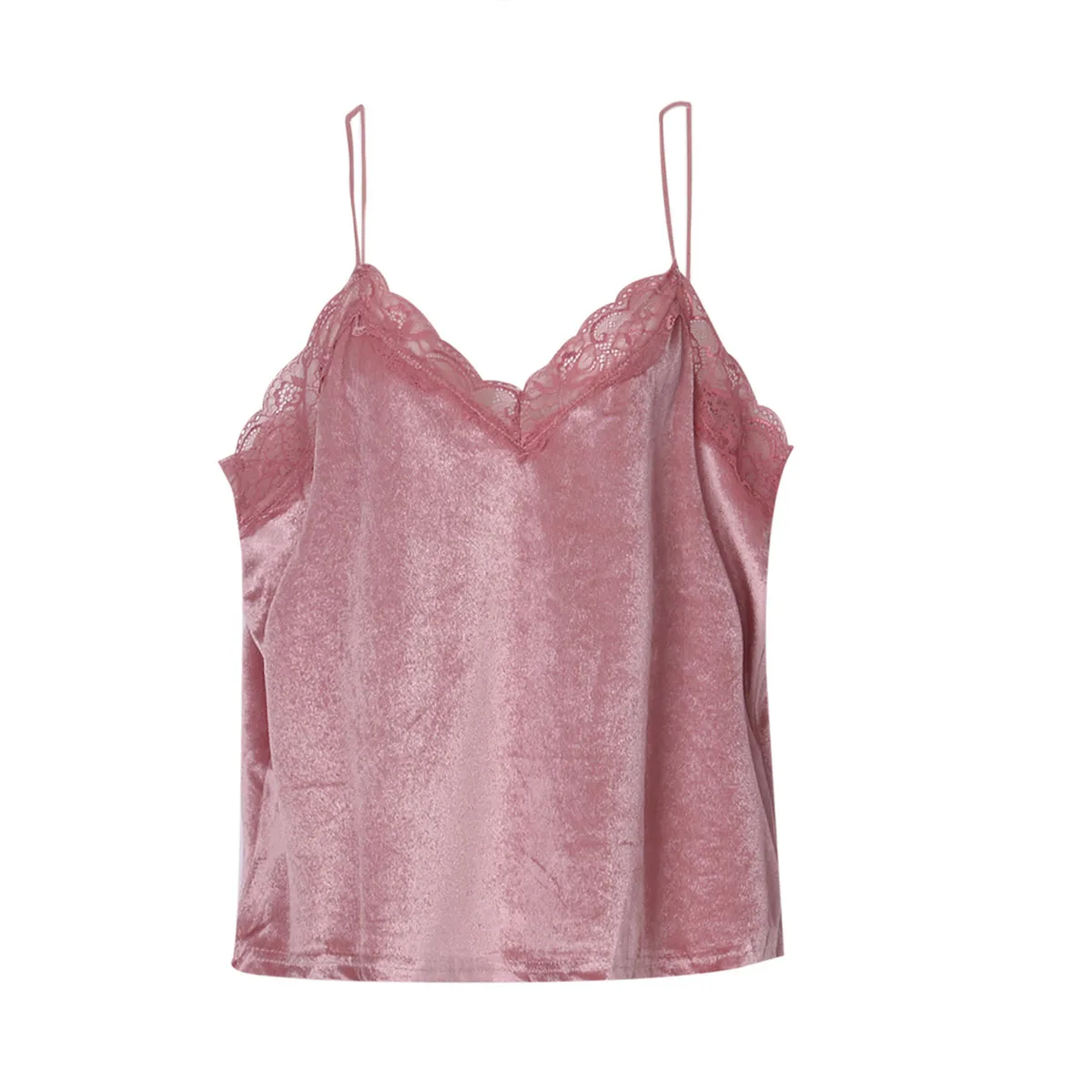 

Fashion Womens V-neck Vest Sleeveless Lace Tanks Top