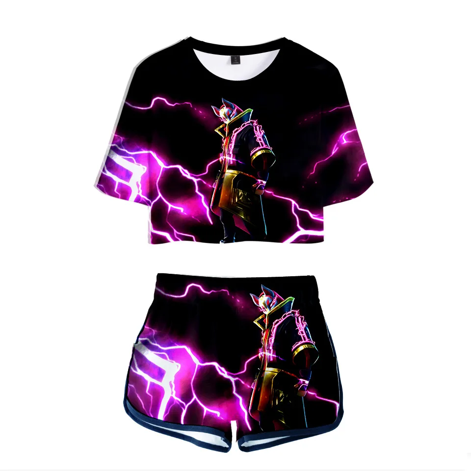 

Hero Game Women Outfits Two Piece Set Women Outfit 3D T-Shirt Women's Suit Shorts Summer Top Ensemble Femme Tracksuit Women