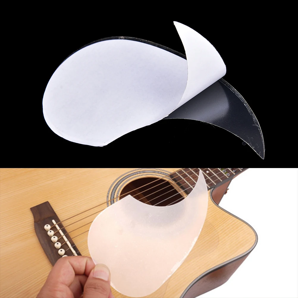 Transparent Acoustic Guitar Pickguard Droplets Shell Self adhesive Pick