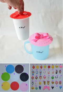 

50pcs/lot wholesale DIY silicone lids for mugs,Reusable Silicone Cup Lid Dust-proof DIY splicing Thermal Insulation Cup Cover