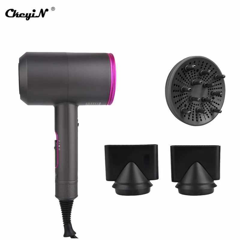 Secador de cabelo poderoso dobrável, secador de