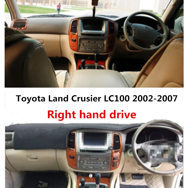 TAIJS car dashboard cover for Toyota Land Cruiser LC 100 Right hand