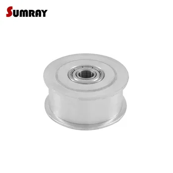 

SUMRAY Idler Pulley 5M 25T Bore 5/6/8/10/12/15mm Tension Belt Pulley Wheel 16/21mm Width NO Teeth Bearing 1PC