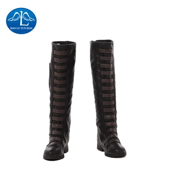 

MANLUYUNXIAO New Arrival Deadpool 2 Domino Cosplay Boots For Women Cosplay Women Shoes For Halloween