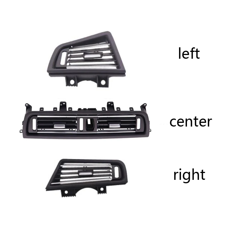 

LHD Front Row Wind Left Center Right Air Conditioning Vent Grill Outlet Panel With Chrome Plate For BMW 5 Series F10 F18