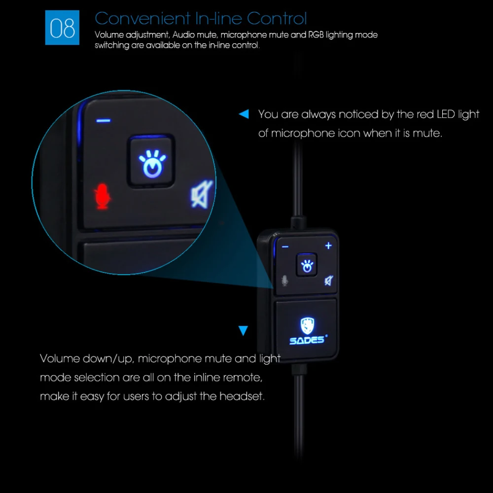 SADES Diablo Realtek Gaming Headset 