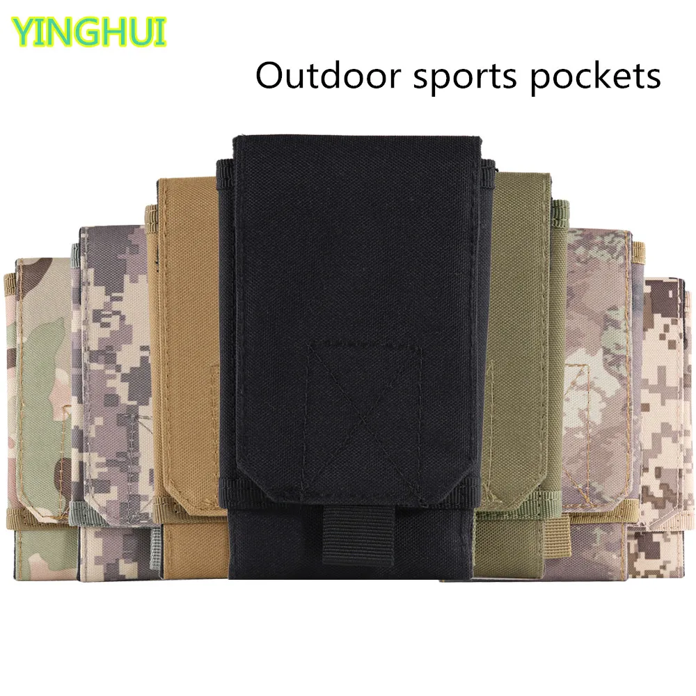 

Mobile phone waist bag Large Size Army Camo Mobile Phone Hook Loop Belt Pouch Sleeve Holster Cover Case For Xiaomi Mi4C Mi 4C