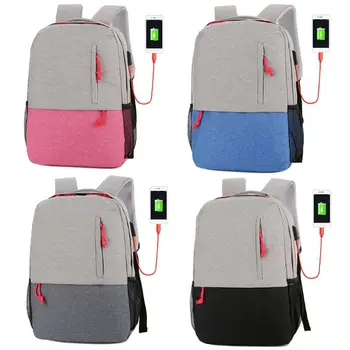 

28 x 12 x 42cm Anti-theft Backpack USB Charging Port Laptop Rucksack School Bag for Women Men