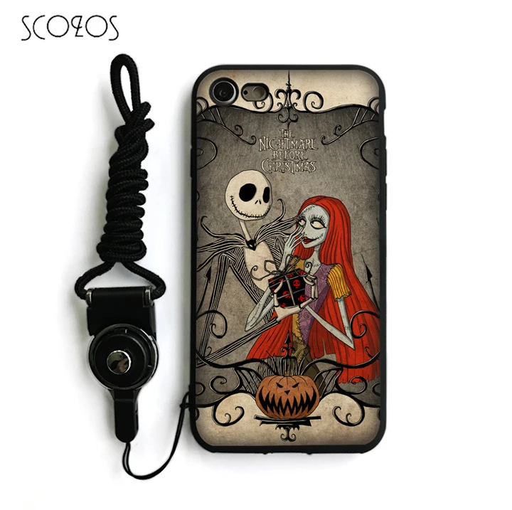 SCOZOS Nightmare Before Christmas Sally и Джек чехол мягкий для IPhone X 5 5S Se 6 S 7 8 6-плюс 6s-плюс Plus плюс #