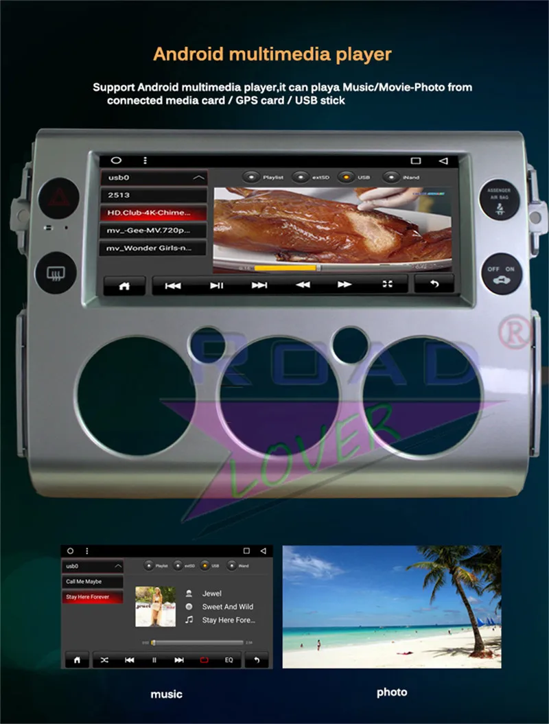 car navigation with camera For Toyota FJ 2015