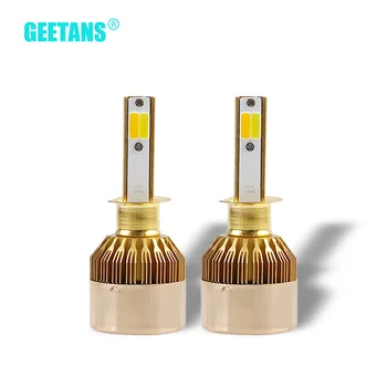 

12V Dual Color Car Headlight H7 LED H4 H11 9005 9006 H1 H8 H9 880 881 HB2 HB3 HB4 COB Car Lights Bulb 3000K 6000K 8000lm DJ