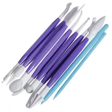 9 шт. hoozada Sugarcraft Фондант Торт Кондитерские Вырезка резак Шоколад украшения Flower Clay моделирование Пластик выпечки Craft Tool