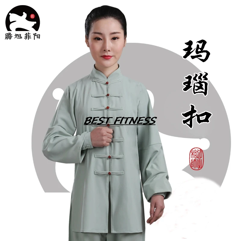 Новая одежда Tai Chi с пряжкой из агата для мужчин и женщин. Тонкая весенняя летняя