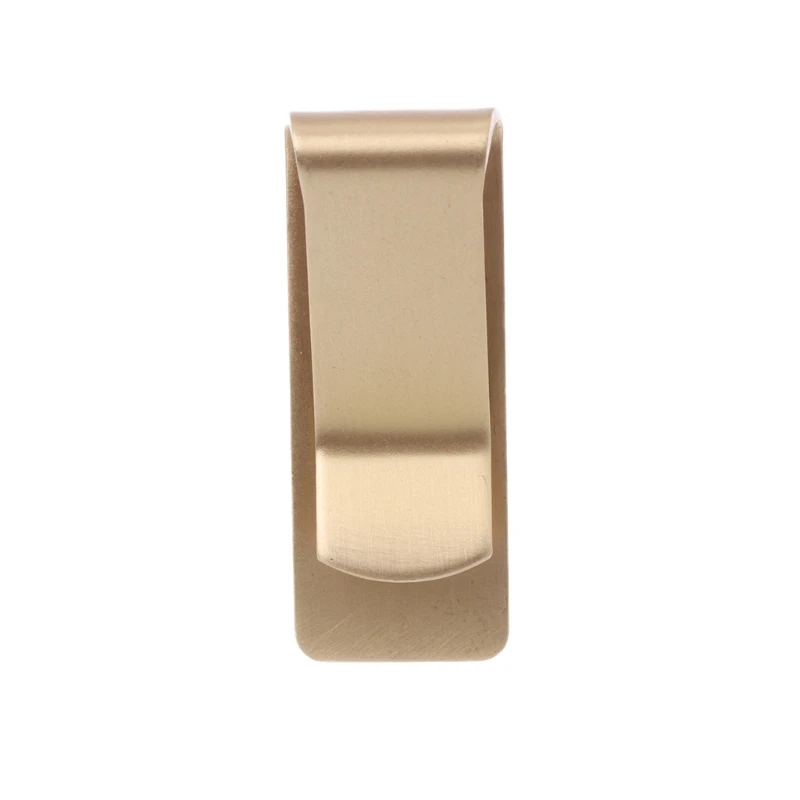 

2018 Fashion New Gold Money Clip Brass Metal ID Credit Card Cash Holder Wallet Gift Portable Unisex Women Men Cash Organizer