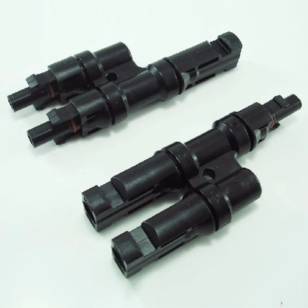 

High Quality 1 pair Solar Panel MC4 T/ Y Branch Connectors Splitter Coupler MMF and FFM Female Male Connector