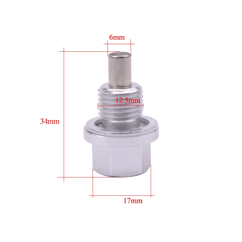 M20*1.25 Magnetic Oil Sump Nut Drain Oil Plug Screw Oil Drain Oil Plug Nut  Black Blue Golden Purple Red 5 Colors