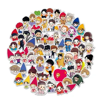 

60Pcs Creative Cute Self-made Exo Q Version Pretty Boys Scrapbooking Stickers Decorative Sticker DIY Craft Photo Albums