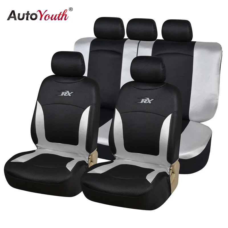 

AUTOYOUTH Comfortable Breathable Mesh Fabric Car Seat Covers Universal Application Fits Almost all Car Seats