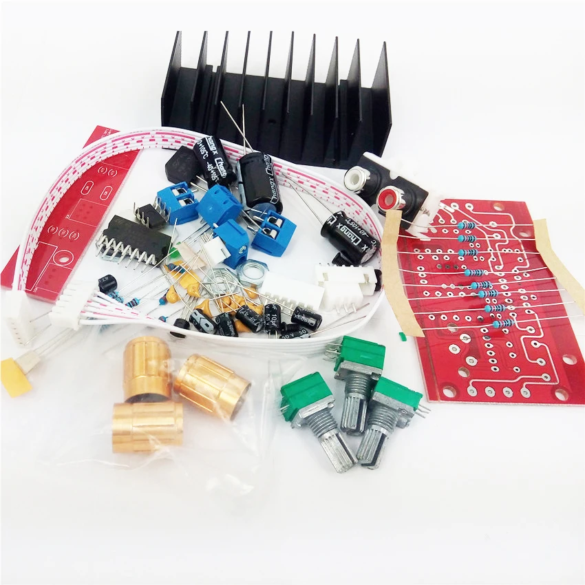 CNIKESIN diy TDA7377 усилитель доска один Мощность компьютера супер бас 3 канальный звук и