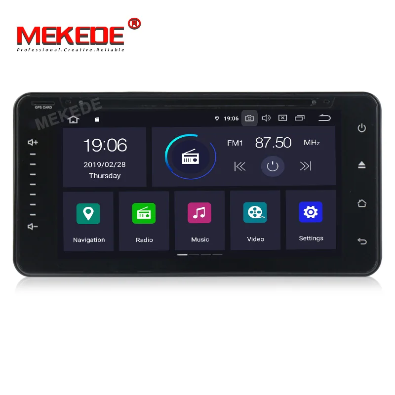 Clearance Android 9.0 2G DSP IPS screen CAR GPS For Toyota Universal RAV4 COROLLA VIOS HILUX Terios Land Cruiser 100 PRADO no dvd player 1