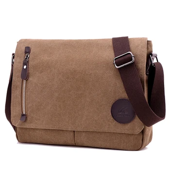 

Men Military Army Vintage Messenger Bags for women 2019 Shoulder Bags Casual Travel school Bags Canvas Leather Crossbody Bag sac