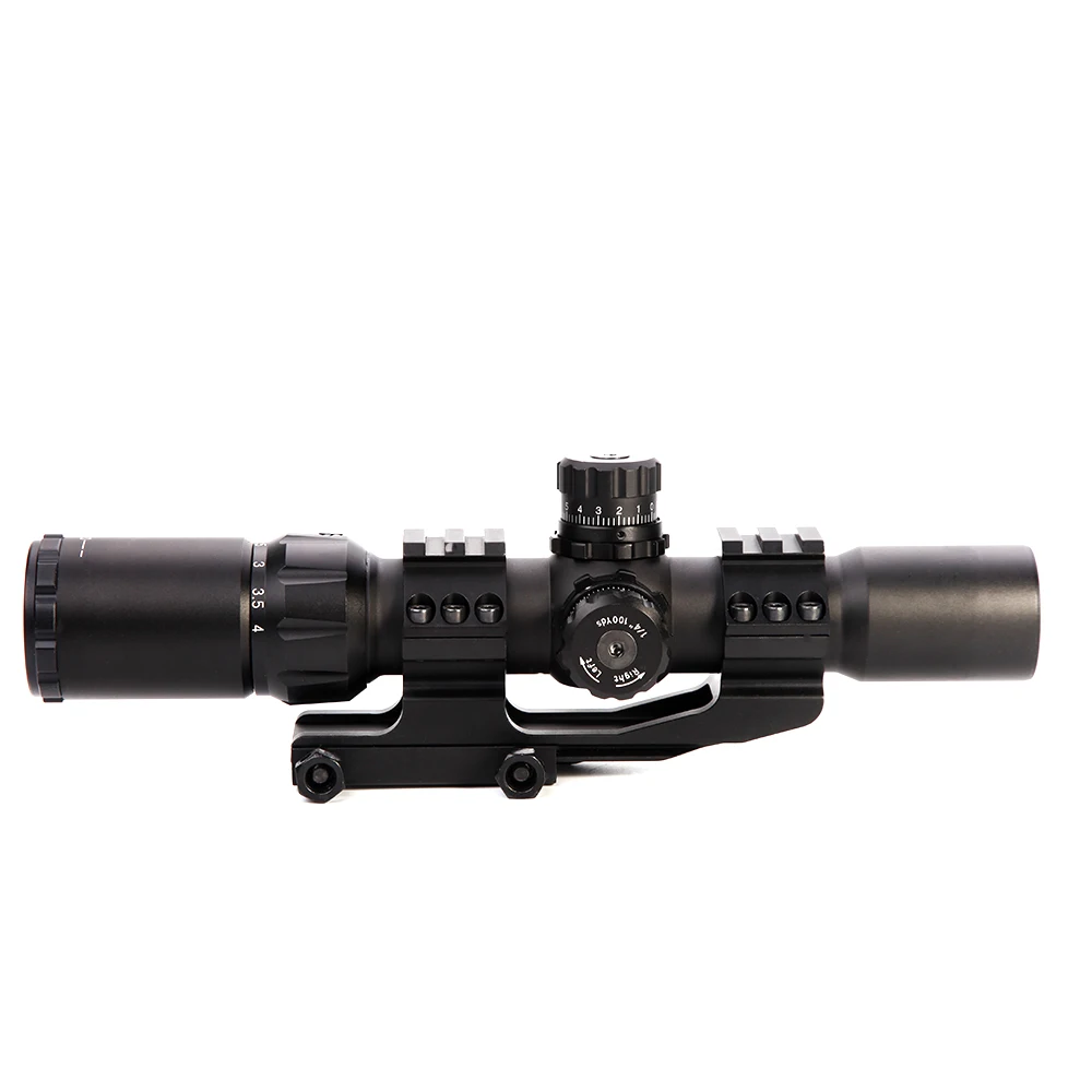 

DA 1.5-4x30 Tactical Optical Riflescope RGB illuminated Mil-dot Reticle With Offset Weaver Mount Hunting Scopes Fit VEG47 T15